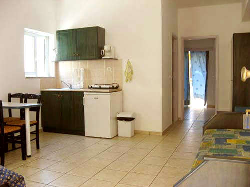 Inside the kitchen of a double roomed Apartment.  