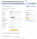 booking system paypal input