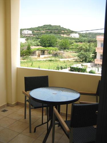 Balcony in the back (south) part of apartment 42.